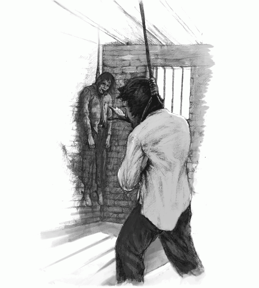 Ghost and man stared off. Ex-partners, each with ropes around their necks.